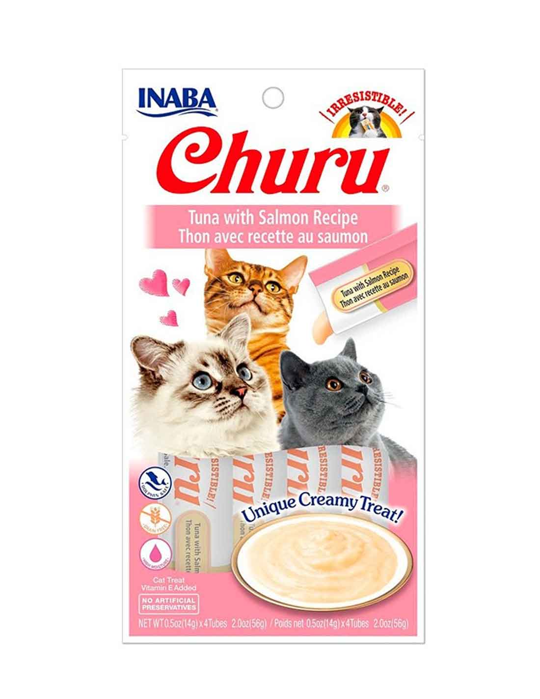 Churu Atún con Salmón (paquete conteniendo 4 tubitos)
