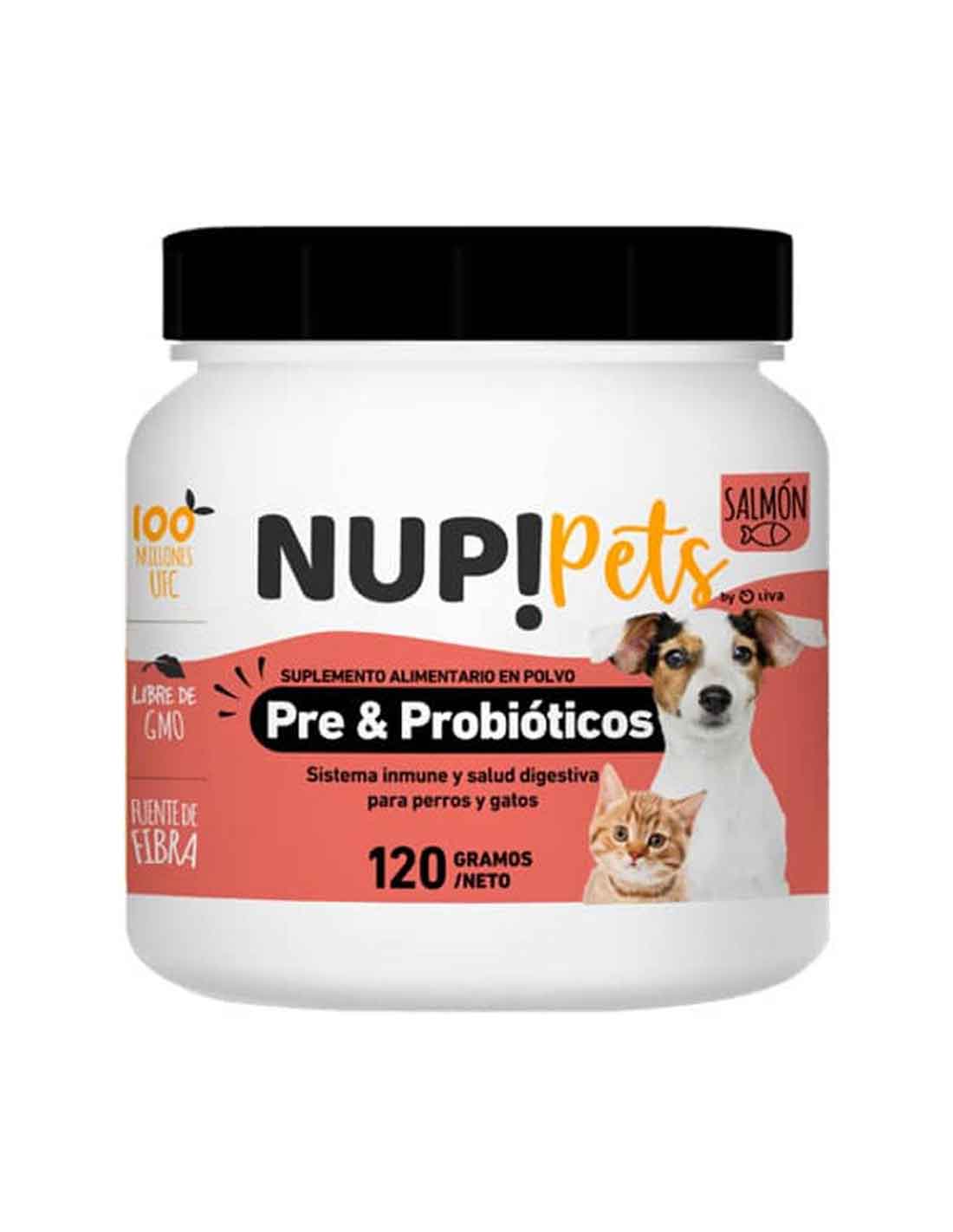 Nup! pets probiótico sabor salmón