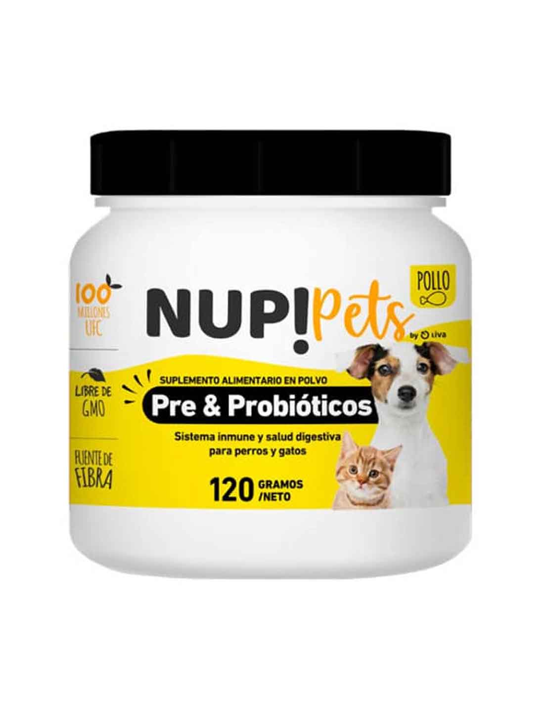 Nup! pets probiótico sabor pollo